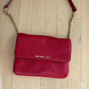 Michael Kors Cherry Red Crossbody Bag